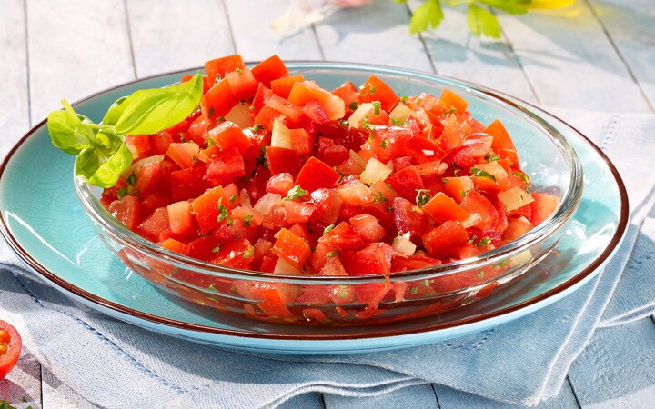 Dés de tomates aux épices méditerranéennes (Numéro d’article 01754)