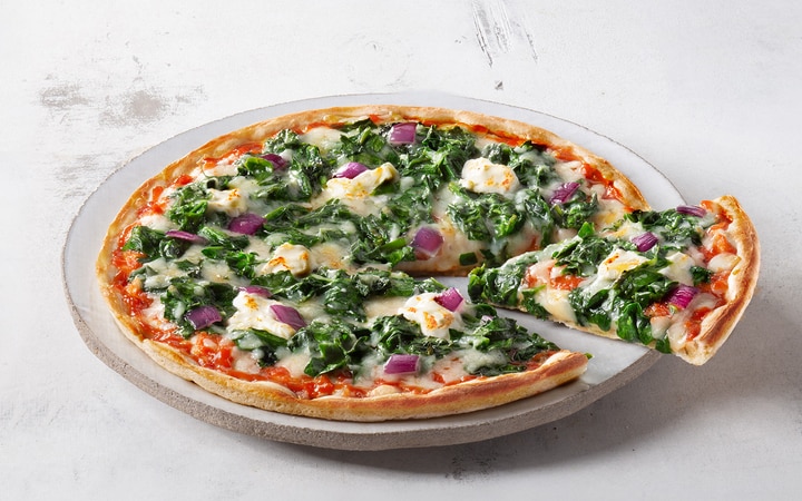 Pizza „frisch & knusprig“ Spinat-Frischkäse (Artikelnummer 01773)