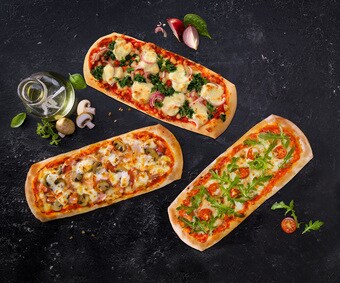Pizza alla Romana Prosciutto, Funghi e Mascarpone (Numéro d’article 10413)
